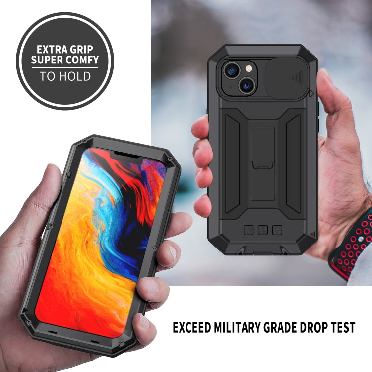 For iPhone 14 Plus R-JUST Shockproof Life Waterproof Dust-proof Case (Black) - iPhone 14 Plus Cases by R-JUST | Online Shopping UK | buy2fix