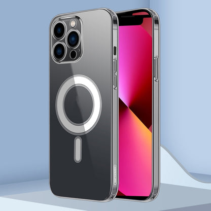 For iPhone 14 Classic Electroplating Magsafe Phone Case (Transparent) by buy2fix