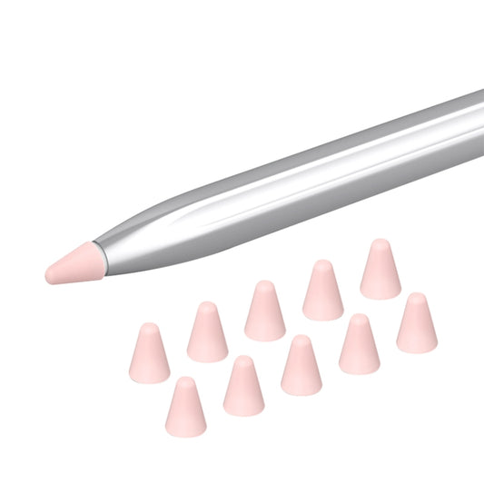 10 in 1 / Set Silicone Nib Cap For Huawei Pencil(Pink) - Pencil Accessories by buy2fix | Online Shopping UK | buy2fix
