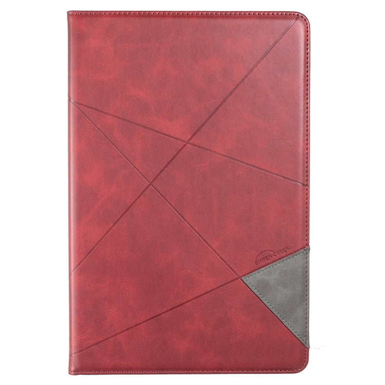 For Samsung Galaxy Tab S7 FE/Tab S7+/Tab S8+ Prismatic Leather Tablet Case(Red) by buy2fix