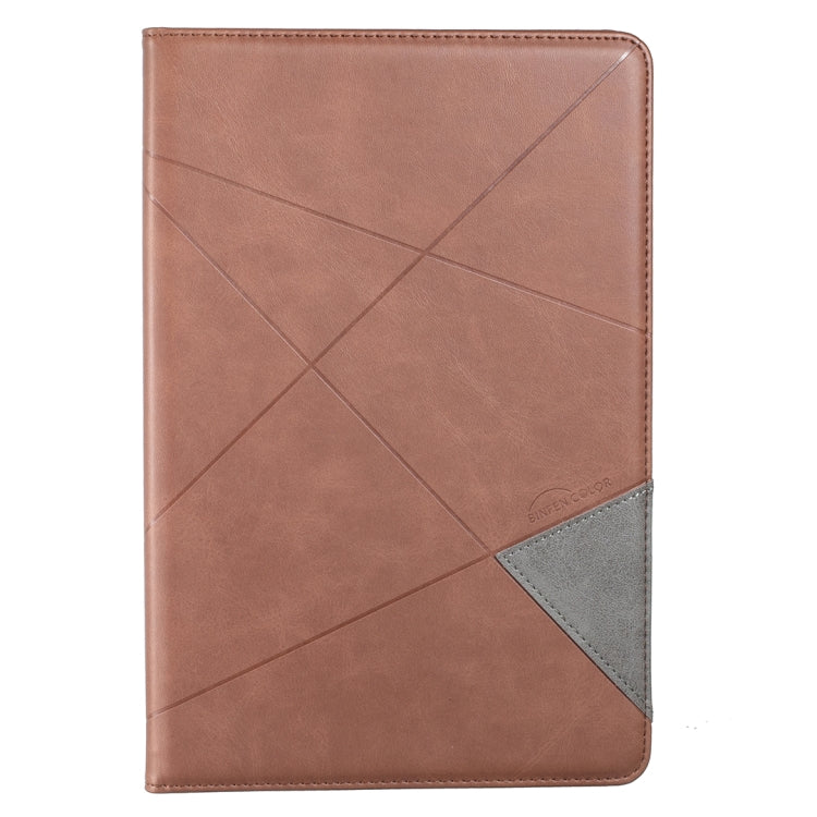 For Samsung Galaxy Tab A8 10.5 2021 SM-X200/X205 Prismatic Leather Tablet Case(Brown) - Other Galaxy Tab PC by buy2fix | Online Shopping UK | buy2fix
