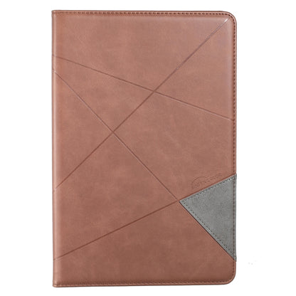 For Samsung Galaxy Tab A8 10.5 2021 SM-X200/X205 Prismatic Leather Tablet Case(Brown) - Other Galaxy Tab PC by buy2fix | Online Shopping UK | buy2fix
