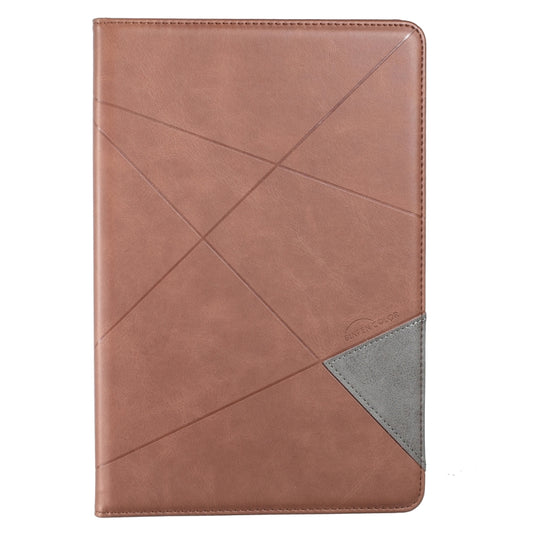 For Samsung Galaxy Tab A8 10.5 2021 SM-X200/X205 Prismatic Leather Tablet Case(Brown) - Other Galaxy Tab PC by buy2fix | Online Shopping UK | buy2fix