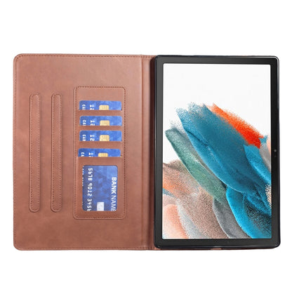 For Samsung Galaxy Tab A8 10.5 2021 SM-X200/X205 Prismatic Leather Tablet Case(Brown) - Other Galaxy Tab PC by buy2fix | Online Shopping UK | buy2fix