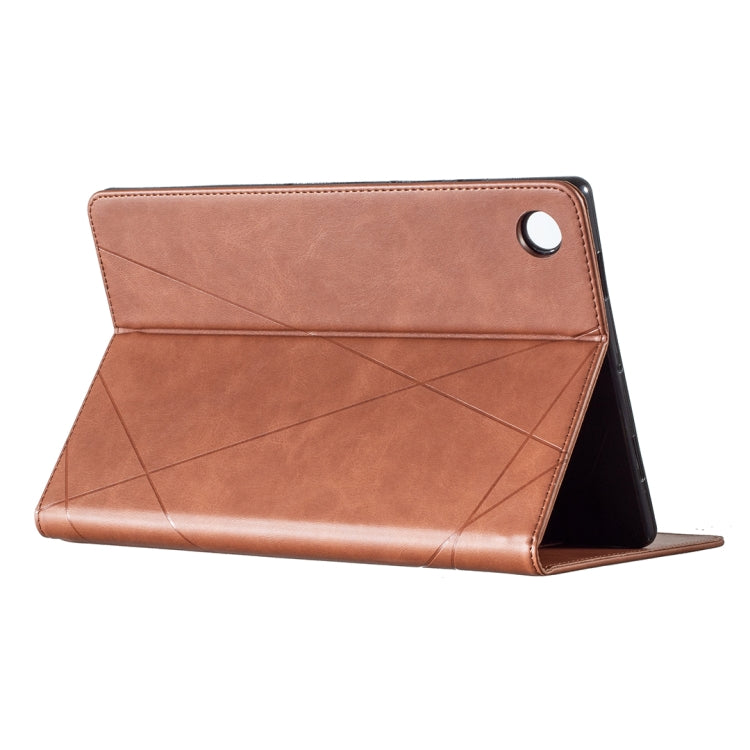 For Samsung Galaxy Tab A8 10.5 2021 SM-X200/X205 Prismatic Leather Tablet Case(Brown) - Other Galaxy Tab PC by buy2fix | Online Shopping UK | buy2fix