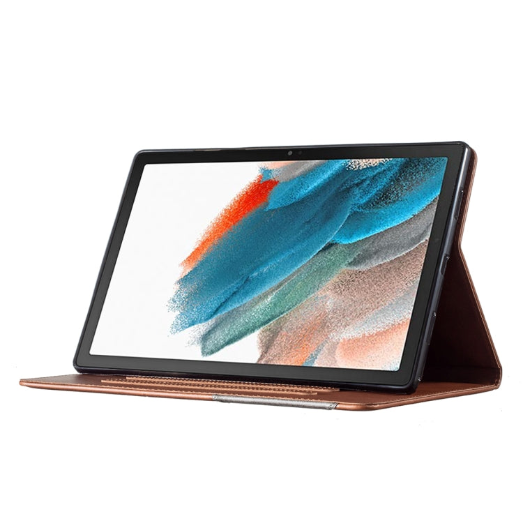 For Samsung Galaxy Tab A8 10.5 2021 SM-X200/X205 Prismatic Leather Tablet Case(Brown) - Other Galaxy Tab PC by buy2fix | Online Shopping UK | buy2fix