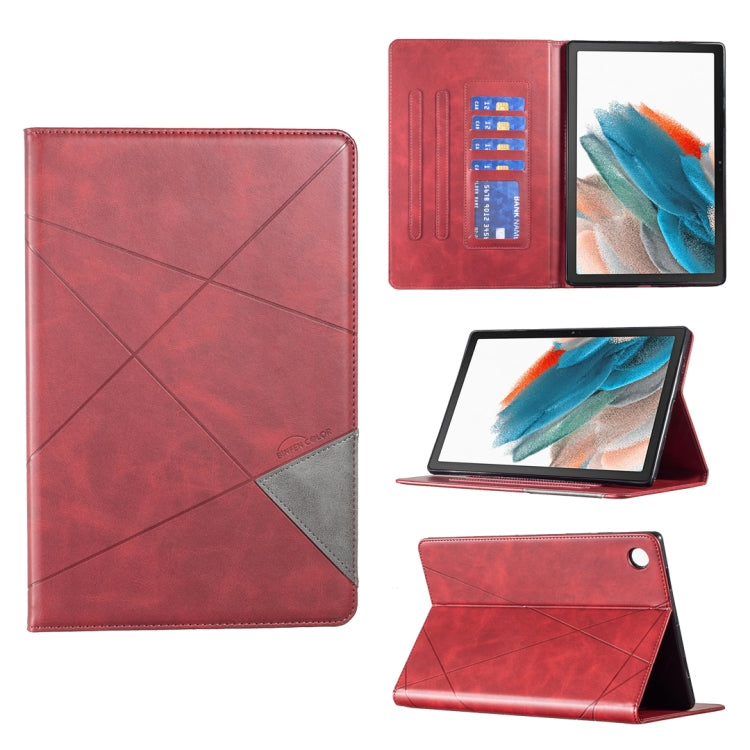 For Samsung Galaxy Tab A8 10.5 2021 SM-X200/X205 Prismatic Leather Tablet Case(Red) - Other Galaxy Tab PC by buy2fix | Online Shopping UK | buy2fix