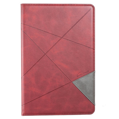 For Samsung Galaxy Tab A8 10.5 2021 SM-X200/X205 Prismatic Leather Tablet Case(Red) - Other Galaxy Tab PC by buy2fix | Online Shopping UK | buy2fix