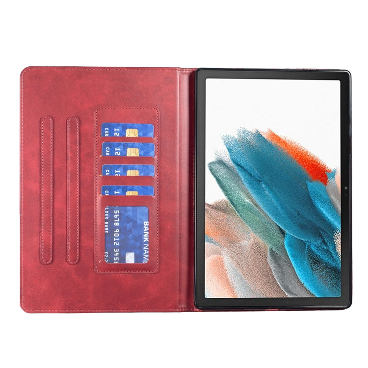 For Samsung Galaxy Tab A8 10.5 2021 SM-X200/X205 Prismatic Leather Tablet Case(Red) - Other Galaxy Tab PC by buy2fix | Online Shopping UK | buy2fix