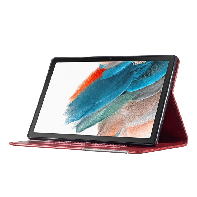 For Samsung Galaxy Tab A8 10.5 2021 SM-X200/X205 Prismatic Leather Tablet Case(Red) - Other Galaxy Tab PC by buy2fix | Online Shopping UK | buy2fix