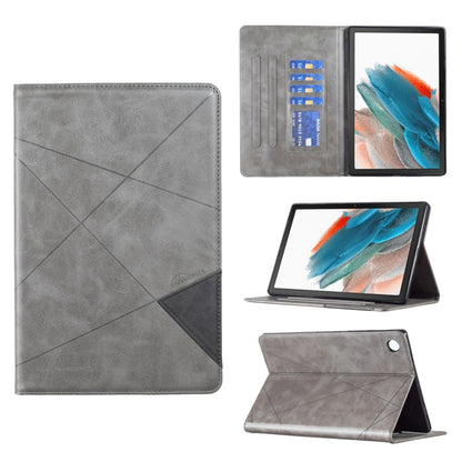 For Samsung Galaxy Tab A8 10.5 2021 SM-X200/X205 Prismatic Leather Tablet Case(Grey) - Other Galaxy Tab PC by buy2fix | Online Shopping UK | buy2fix