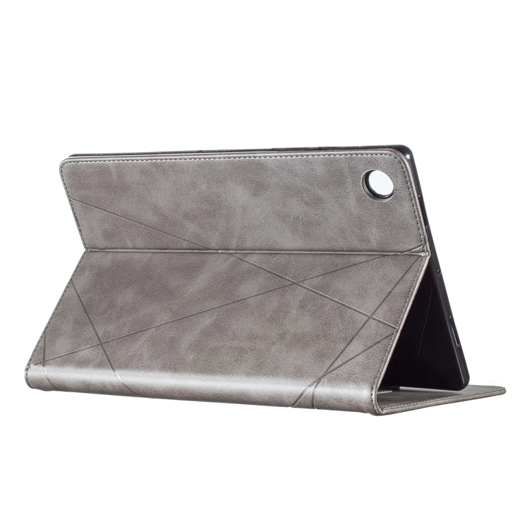 For Samsung Galaxy Tab A8 10.5 2021 SM-X200/X205 Prismatic Leather Tablet Case(Grey) - Other Galaxy Tab PC by buy2fix | Online Shopping UK | buy2fix