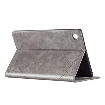For Samsung Galaxy Tab A8 10.5 2021 SM-X200/X205 Prismatic Leather Tablet Case(Grey) - Other Galaxy Tab PC by buy2fix | Online Shopping UK | buy2fix