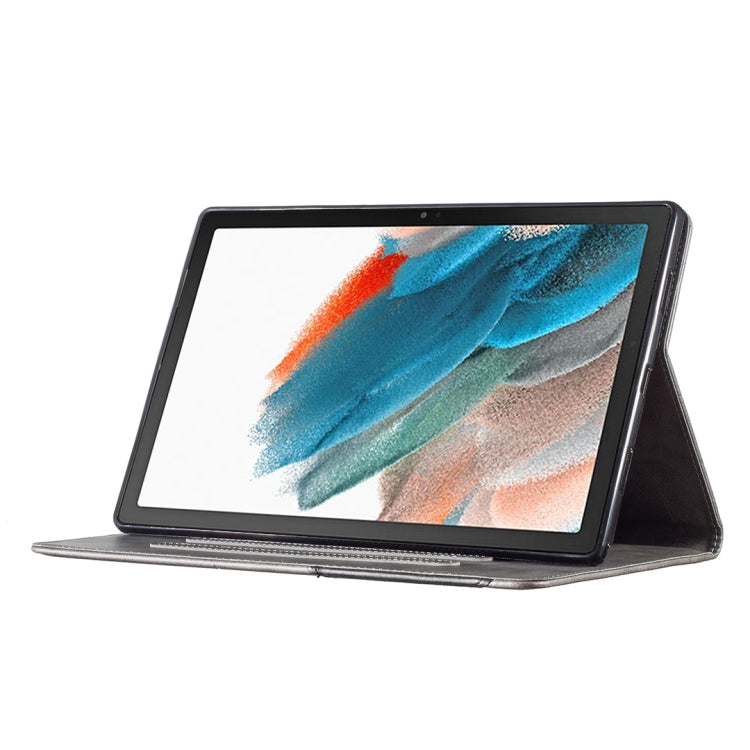 For Samsung Galaxy Tab A8 10.5 2021 SM-X200/X205 Prismatic Leather Tablet Case(Grey) - Other Galaxy Tab PC by buy2fix | Online Shopping UK | buy2fix