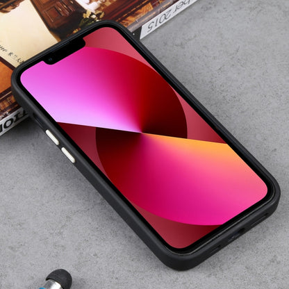 For iPhone 14 Two-color Shield MagSafe TPU + PC Phone Case (Black) by buy2fix