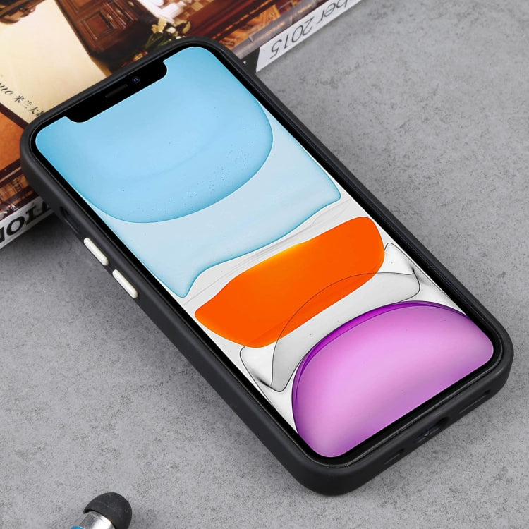 For iPhone 11 Two-color Shield MagSafe TPU + PC Phone Case (Black) by buy2fix