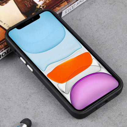 For iPhone 11 Two-color Shield MagSafe TPU + PC Phone Case (Black) by buy2fix