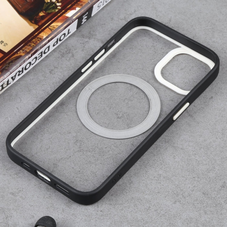 For iPhone 11 Pro Max Two-color Shield MagSafe TPU + PC Phone Case (Black) by buy2fix