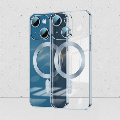 For iPhone 14 Whorl Electroplated MagSafe Magnetic Phone Case (Sierra Blue) by buy2fix