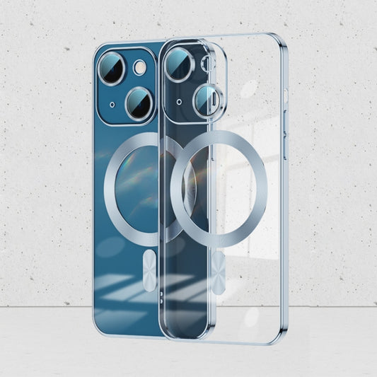 For iPhone 14 Whorl Electroplated MagSafe Magnetic Phone Case (Sierra Blue) by buy2fix