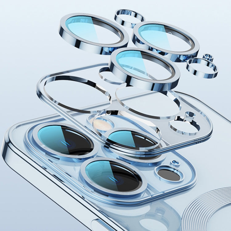 For iPhone 14 Whorl Electroplated MagSafe Magnetic Phone Case (Sierra Blue) by buy2fix