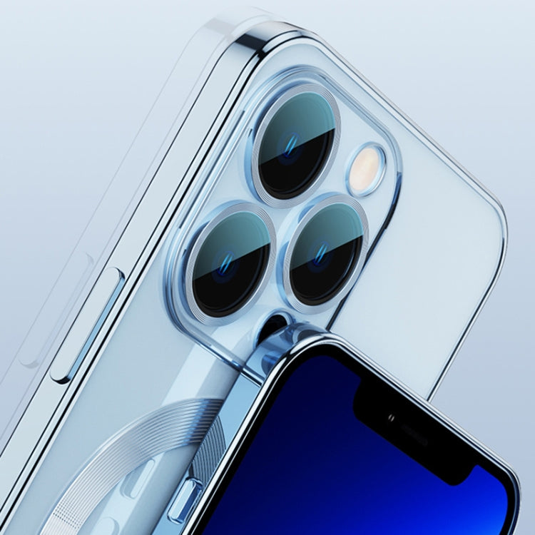 For iPhone 12 Pro Whorl Electroplated MagSafe Magnetic Phone Case(Sierra Blue) by buy2fix