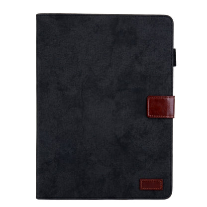For iPad Pro 11 (2020) & (2018) Marble Style Cloth Texture Tablet PC Protective Leather Case with Bracket & Card Slot & Photo Holder(Black) - iPad Pro 11 (2018) Cases by buy2fix | Online Shopping UK | buy2fix