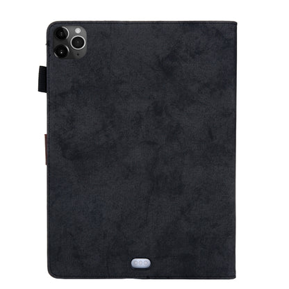 For iPad Pro 11 (2020) & (2018) Marble Style Cloth Texture Tablet PC Protective Leather Case with Bracket & Card Slot & Photo Holder(Black) - iPad Pro 11 (2018) Cases by buy2fix | Online Shopping UK | buy2fix