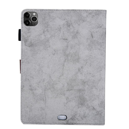 For iPad Pro 11 (2020) & (2018) Marble Style Cloth Texture Tablet PC Protective Leather Case with Bracket & Card Slot & Photo Holder(Gray) - iPad Pro 11 (2018) Cases by buy2fix | Online Shopping UK | buy2fix