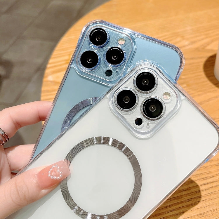 For iPhone 14 Frameless Glass CD MagSafe Case (Gold) by buy2fix