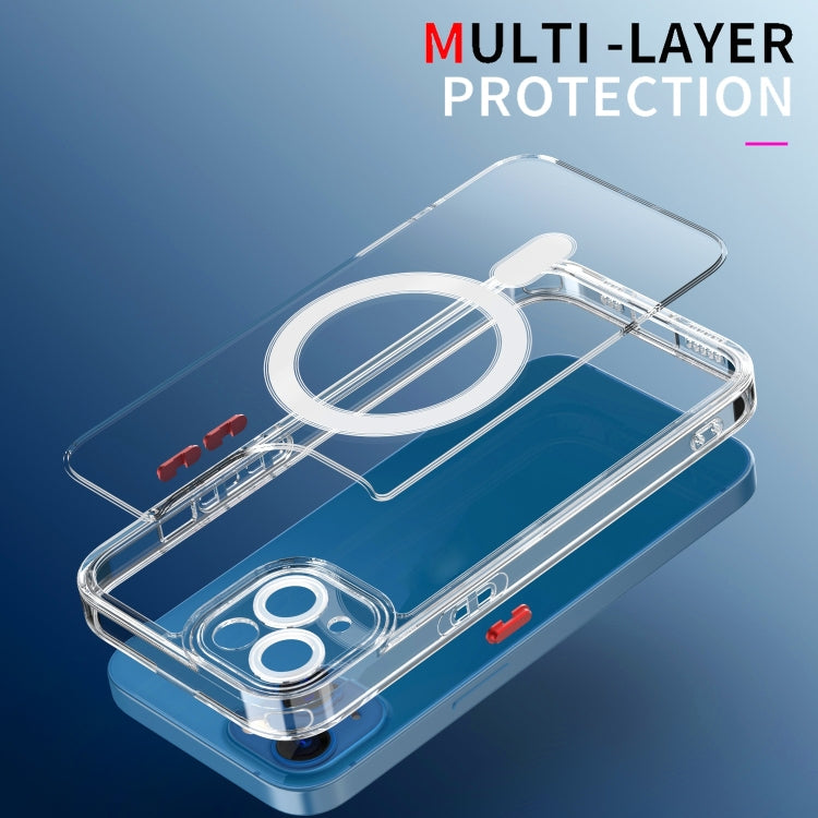 For iPhone 14 Cat-eye TPU Acrylic Magsafe Phone Case (Purple) by buy2fix