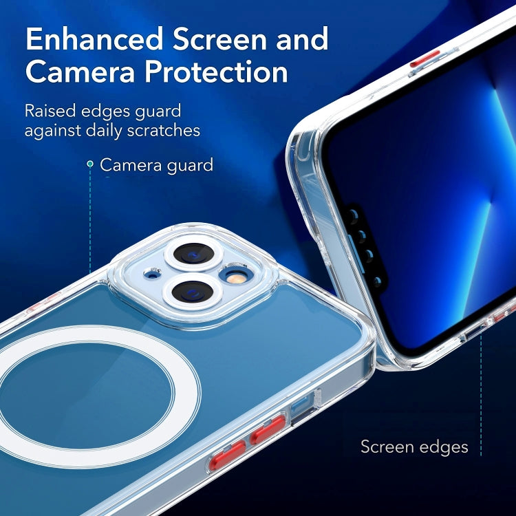 For iPhone 14 Cat-eye TPU Acrylic Magsafe Phone Case (Purple) by buy2fix