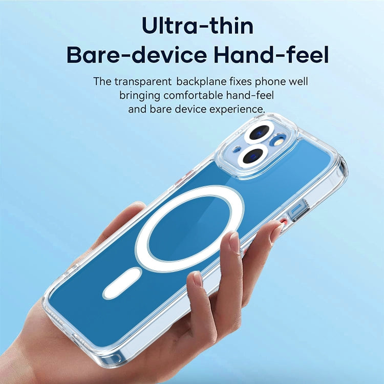 For iPhone 14 Cat-eye TPU Acrylic Magsafe Phone Case (Purple) by buy2fix