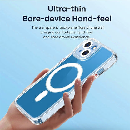 For iPhone 14 Cat-eye TPU Acrylic Magsafe Phone Case (Purple) by buy2fix