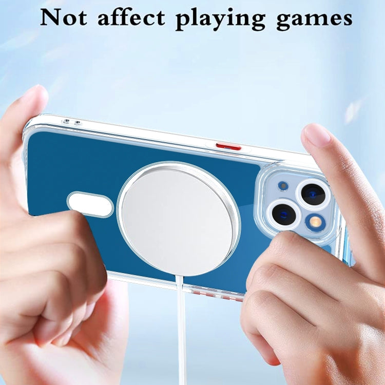 For iPhone 14 Cat-eye TPU Acrylic Magsafe Phone Case (Purple) by buy2fix