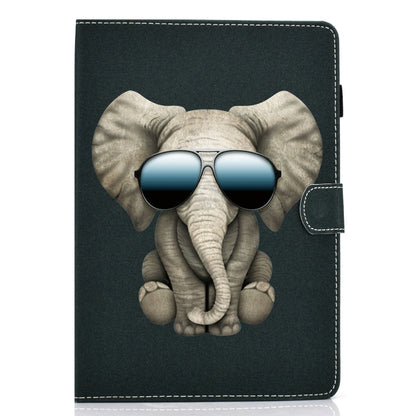 For iPad Pro 11 inch 2020 Sewing Thread Left and Right Painted Plate with Sleep Function & Pen Cover & Anti-skid strip & Bracket(Elephant) - iPad Pro 11 (2020) Cases by buy2fix | Online Shopping UK | buy2fix