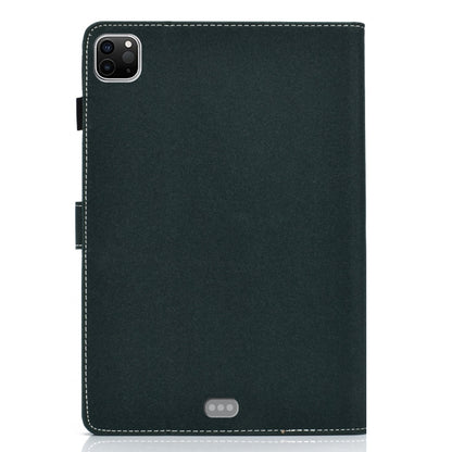 For iPad Pro 11 inch 2020 Sewing Thread Left and Right Painted Plate with Sleep Function & Pen Cover & Anti-skid strip & Bracket(Elephant) - iPad Pro 11 (2020) Cases by buy2fix | Online Shopping UK | buy2fix