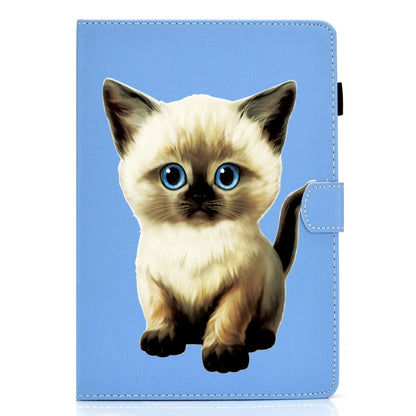 For iPad Pro 11 inch 2020 Sewing Thread Left and Right Painted Plate with Sleep Function & Pen Cover & Anti-skid strip & Bracket(Cat) - iPad Pro 11 (2020) Cases by buy2fix | Online Shopping UK | buy2fix