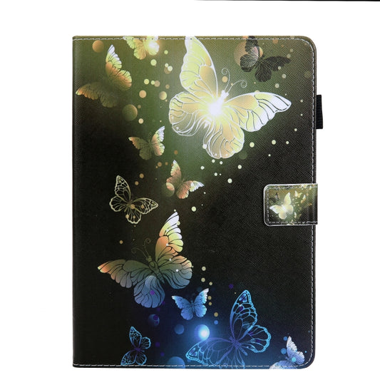 For iPad Pro 11 (2020) & (2018) Painted Pattern Tablet PC Protective Leather Case with Bracket & Card Slot & Photo Holder(Golden Butterfly) - iPad Pro 11 (2018) Cases by buy2fix | Online Shopping UK | buy2fix