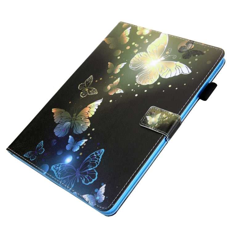 For iPad Pro 11 (2020) & (2018) Painted Pattern Tablet PC Protective Leather Case with Bracket & Card Slot & Photo Holder(Golden Butterfly) - iPad Pro 11 (2018) Cases by buy2fix | Online Shopping UK | buy2fix