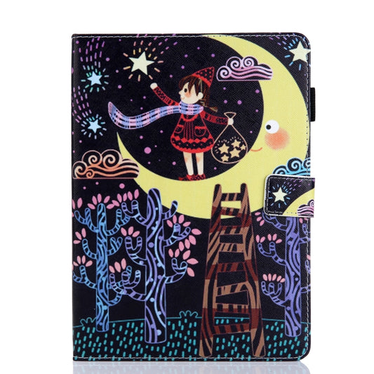 For iPad Pro 11 (2020) & (2018) Painted Pattern Tablet PC Protective Leather Case with Bracket & Card Slot & Photo Holder(Star Picking Girl) - iPad Pro 11 (2018) Cases by buy2fix | Online Shopping UK | buy2fix