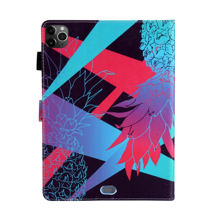 For iPad Pro 11 (2020) & (2018) Painted Pattern Tablet PC Protective Leather Case with Bracket & Card Slot & Photo Holder(Flaunt Pineapple) - iPad Pro 11 (2018) Cases by buy2fix | Online Shopping UK | buy2fix