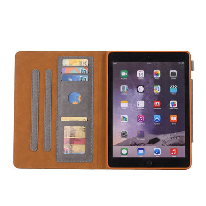 For iPad Pro 11 (2020) & (2018) Big Metal Button Business Tablet PC Protective Leather Case with Bracket & Card Slot & Photo Holder & Wallet(Gray) - iPad Pro 11 (2018) Cases by buy2fix | Online Shopping UK | buy2fix