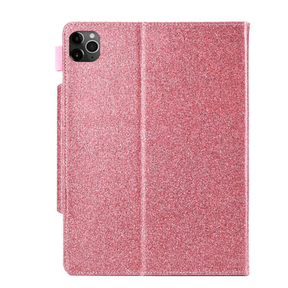 For iPad Pro 11 (2020) & (2018) Big Metal Button Business Tablet PC Protective Leather Case with Bracket & Card Slot & Photo Holder & Wallet(Pink) - iPad Pro 11 (2018) Cases by buy2fix | Online Shopping UK | buy2fix