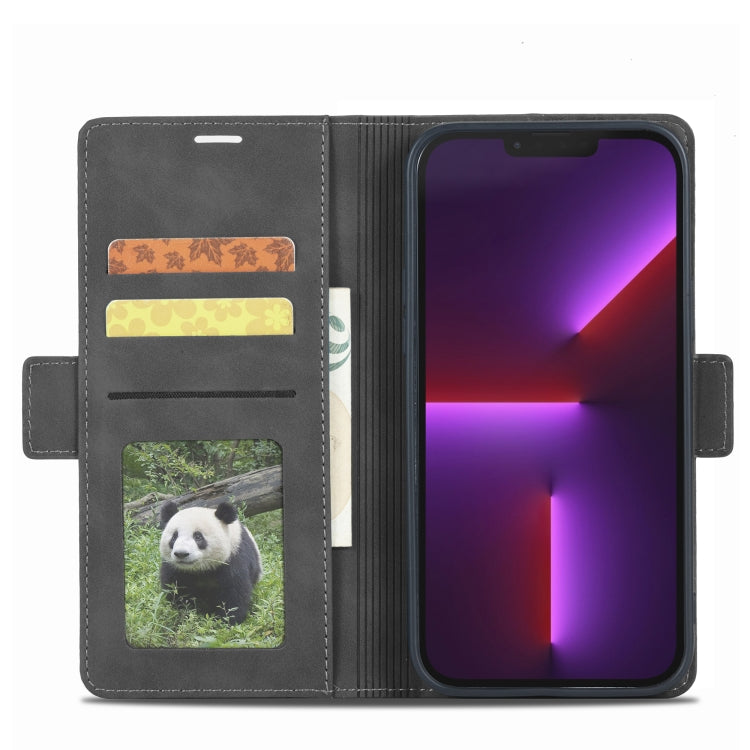 For iPhone 14 Forwenw Dual-side Buckle Leather Phone Case (Black) - iPhone 14 Cases by Forwenw | Online Shopping UK | buy2fix