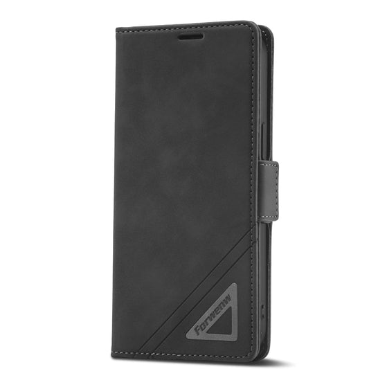 For iPhone 14 Pro Forwenw Dual-side Buckle Leather Phone Case(Black) - iPhone 14 Pro Cases by Forwenw | Online Shopping UK | buy2fix