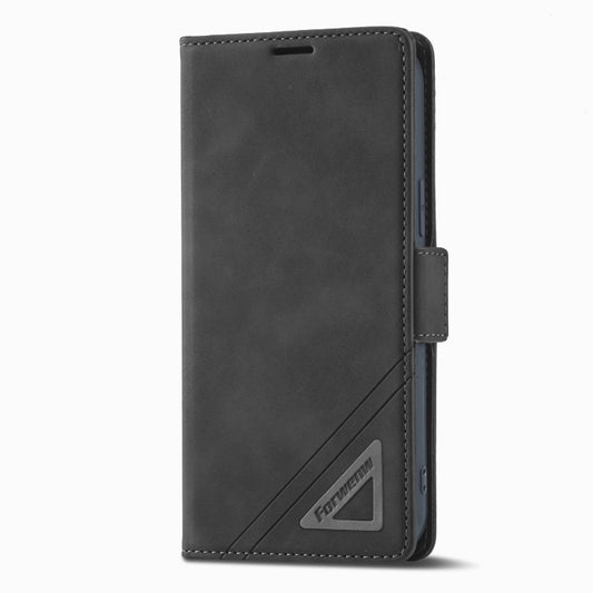 For iPhone 13 mini Forwenw Dual-side Buckle Leather Phone Case (Black) - iPhone 13 mini Cases by Forwenw | Online Shopping UK | buy2fix