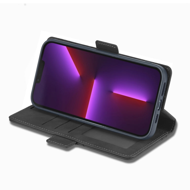 For iPhone 13 mini Forwenw Dual-side Buckle Leather Phone Case (Black) - iPhone 13 mini Cases by Forwenw | Online Shopping UK | buy2fix