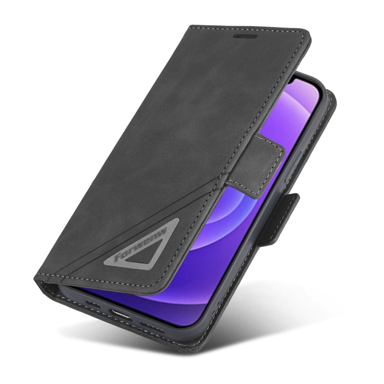 For iPhone 11 Forwenw Dual-side Buckle Leather Phone Case (Black) - iPhone 11 Cases by Forwenw | Online Shopping UK | buy2fix