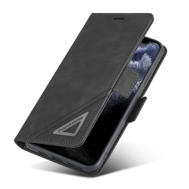 For iPhone 11 Pro Forwenw Dual-side Buckle Leather Phone Case (Black) - iPhone 11 Pro Cases by Forwenw | Online Shopping UK | buy2fix